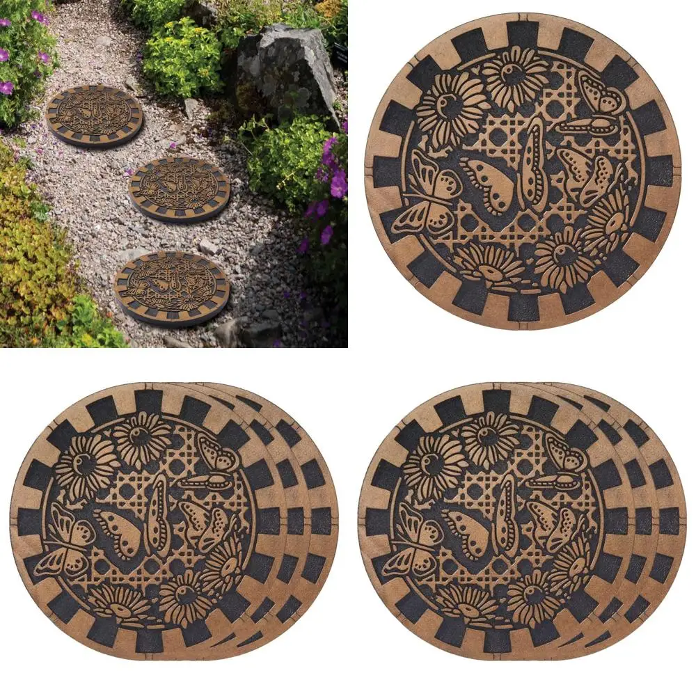 

Durable 13 All-Weather Garden Tiles, Butterfly Design, Set of 3