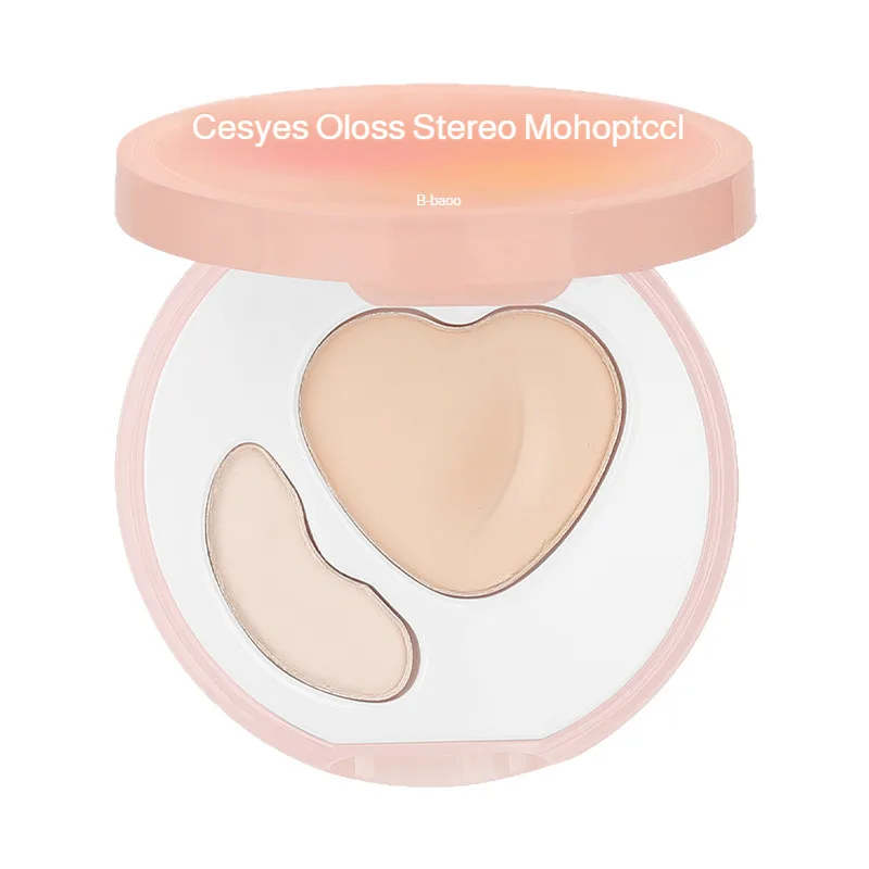 Resaltar crema doble efecto brillo doble combinación ranura de lágrima hundido resaltador brillante combinación mate