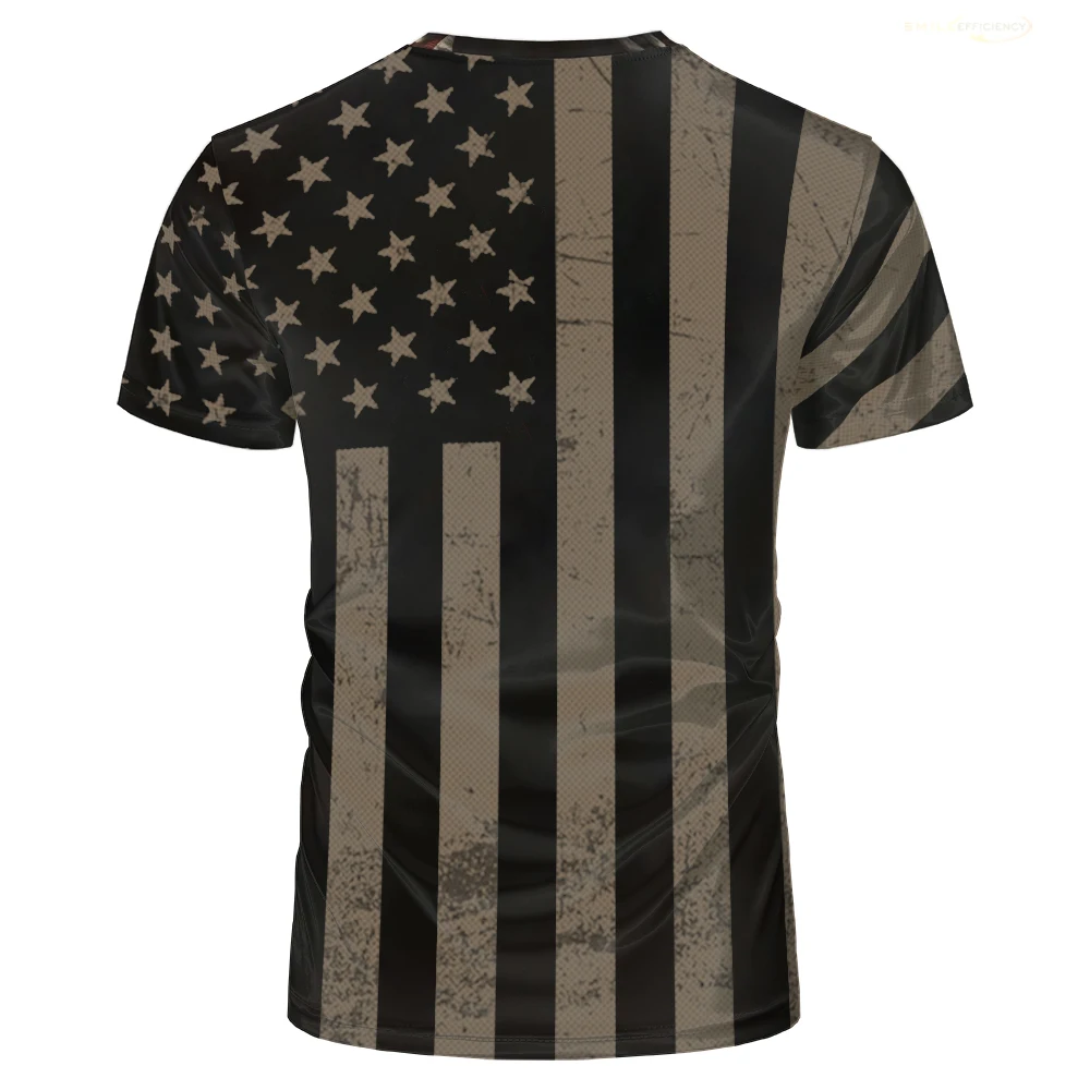 American Flag Graphic T Shirts Usa Stripe Letter 3d Printed Trendy Causal Comfortable Streetwear Mens Kids Summer O-neck T-shirt