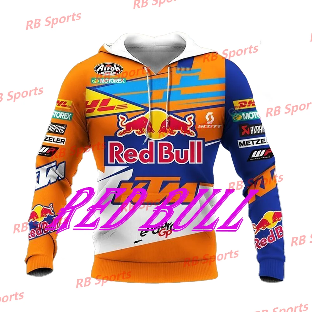 3D ALL OVER Color Matching MototGP 2024-25 LC4-KTM Racing Team RB Motorcycle Hoodie Tee MXGP WP Adults Kids Sweater