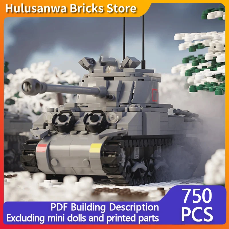 British Medium Tank Model MOC Building Bricks War Equipment Modular Technology Gifts Holiday Assemble Children Toys Suit