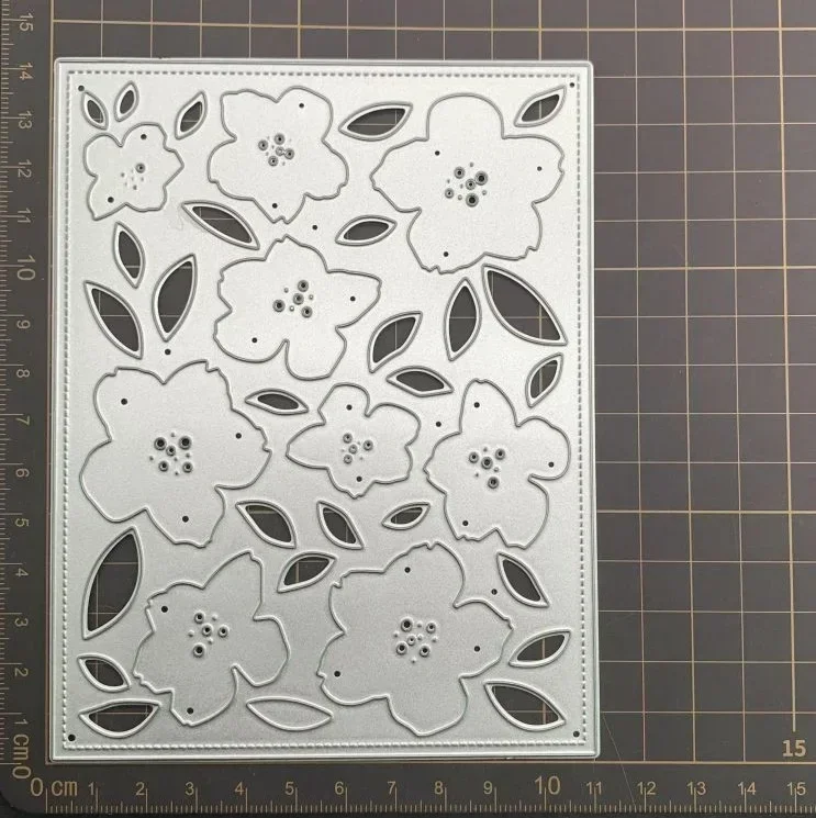 25-assige achtergrondframe Metalen stansmessen stencils voor doe-het-zelf scrapbooking decoratieve embossing handwerk gestanst stempel