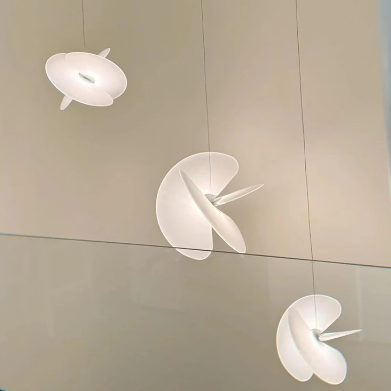 

Modern designer villa duplex stairwell dining room chandelier