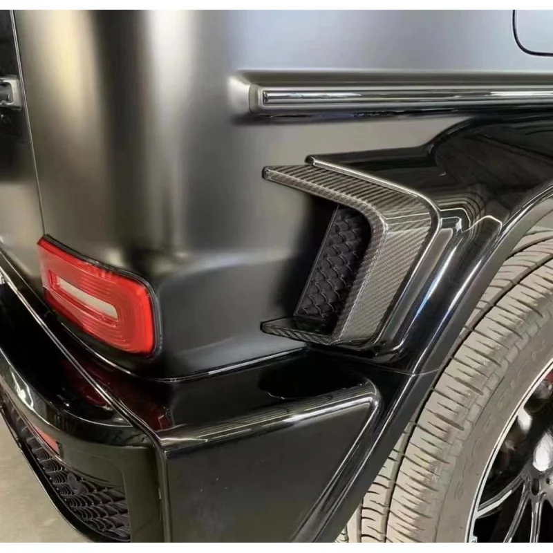 Carbon Fiber Wheel Arch Eyebrow Flare Vent Trim Hard Square Off Road SUV Exterior Mod Parts