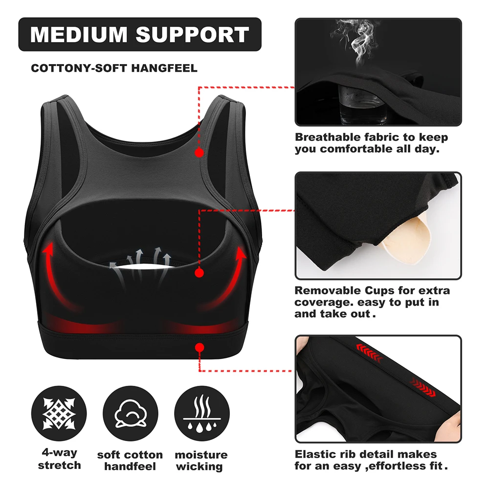 Solid Color Fitness Women Sport Bra Gym Yoga bra Athletic Tight Top Workout Train With Removable Cups High quality