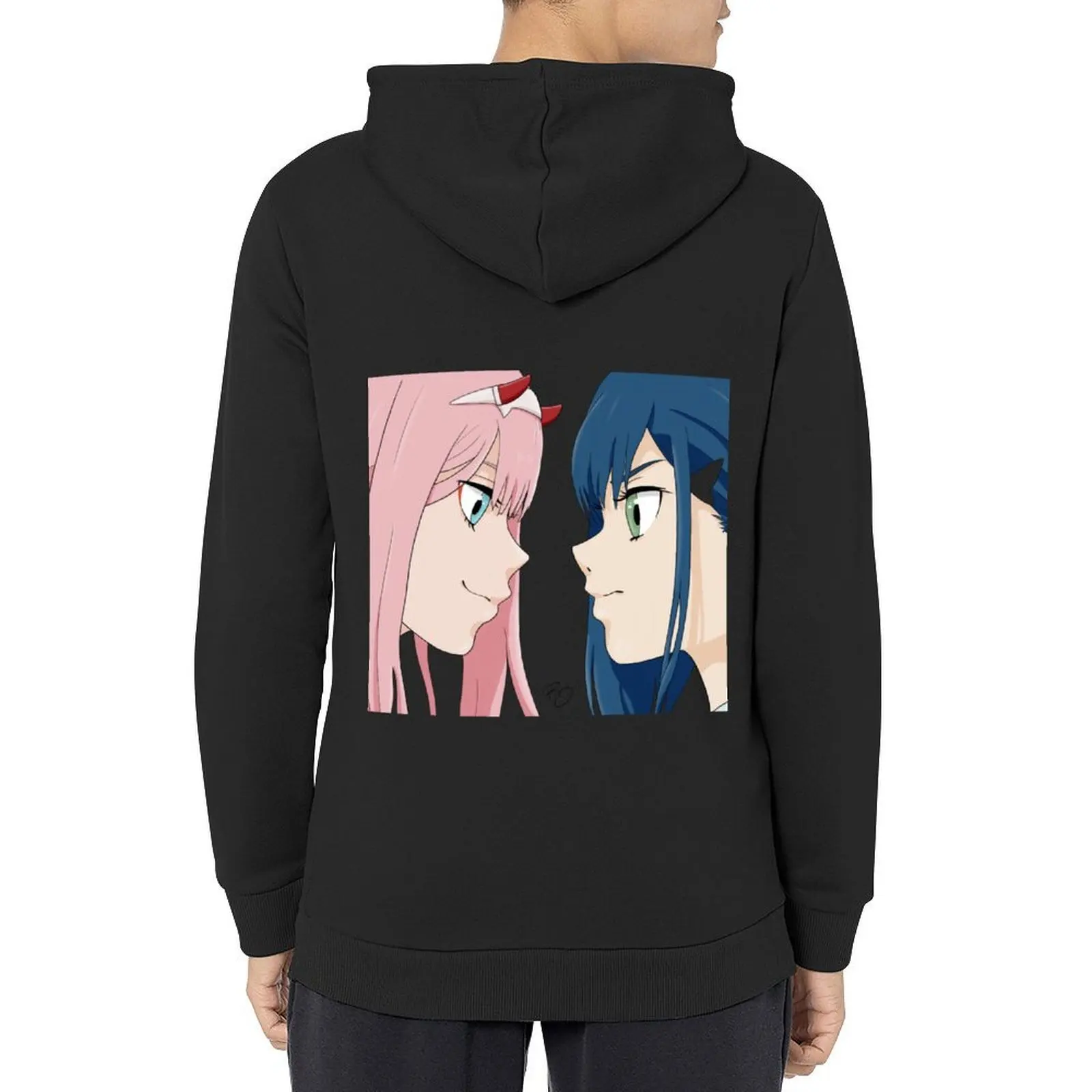 

Zero Two VS Ichigo - Darling in the Franxx Hoodie men clothes autumn clothes blouse mens hoodie