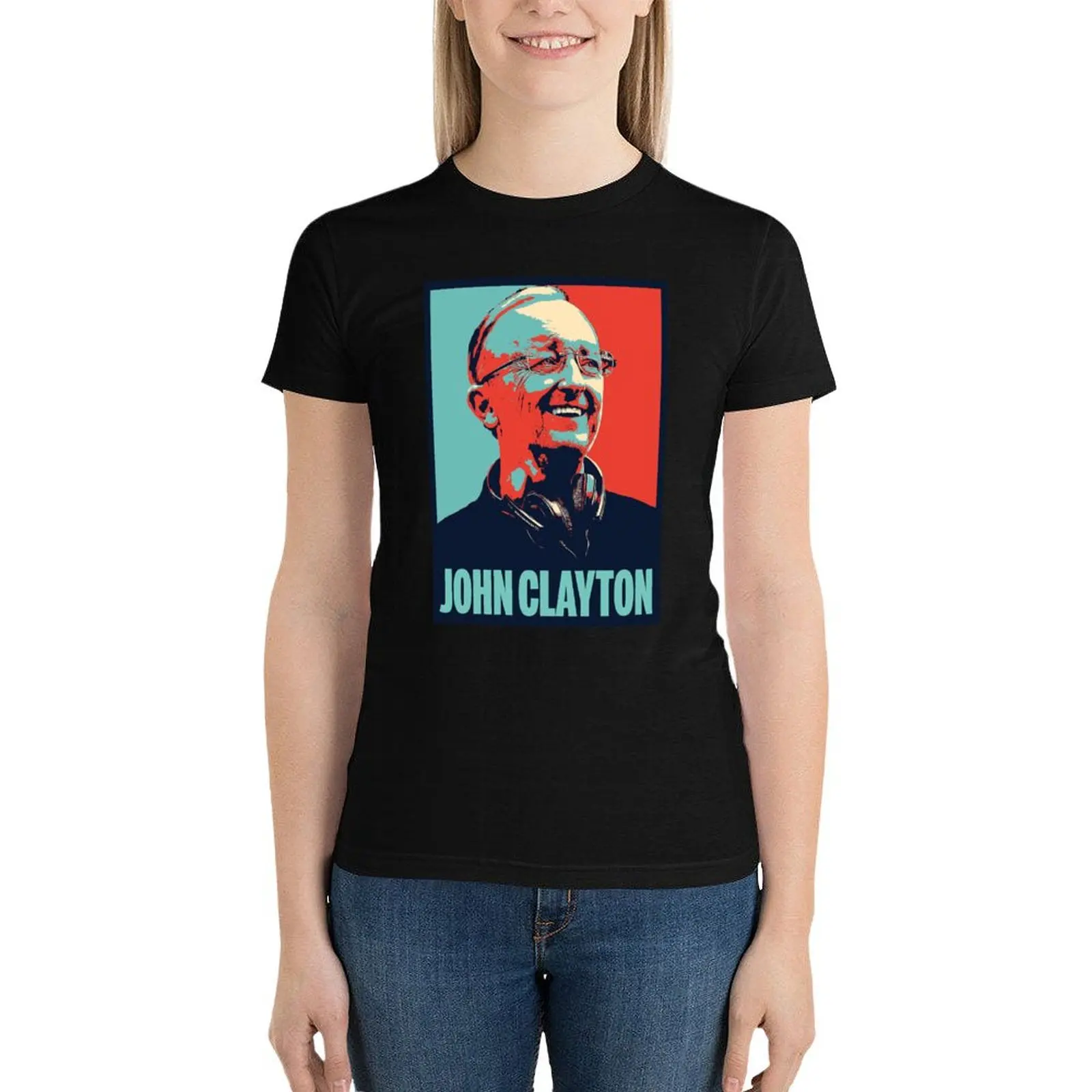 

RIP John Clayton T-Shirt vintage clothes female Summer Women's clothing