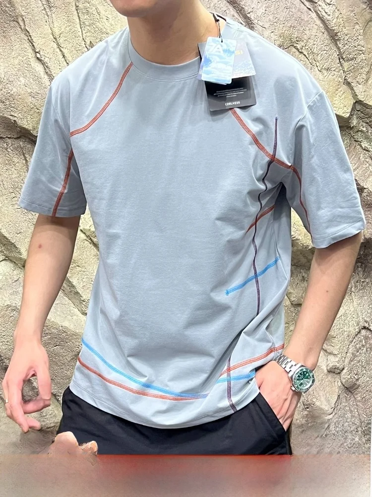 

Функциональная футболка Mountain Series Sle Qui Dry Moisture ng, дышащая футболка ort Sve для пар, летнее новое поступление