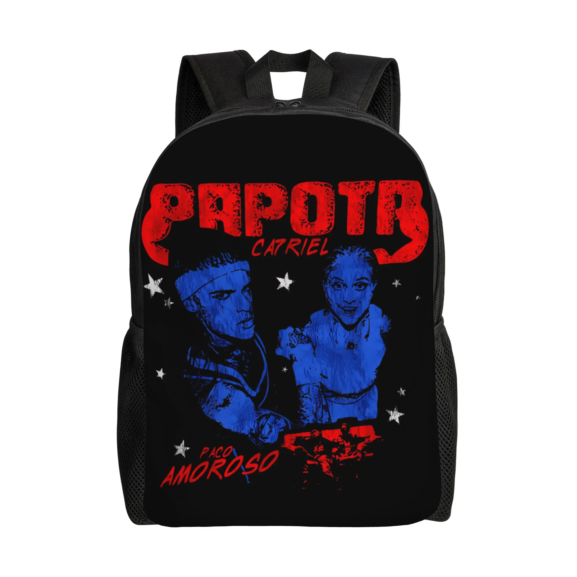 

CA7RIEL & Paco Amoroso Papota Tour Backpack Outdoor Backpacks Youth High Quality Pattern High School Bags Leisure Rucksack