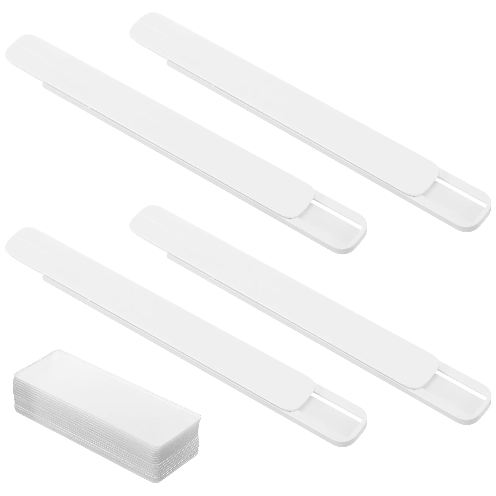 

4Pcs Drawer Slide Rail Self-Adhesive Heavy Duty Track Bar for Cabinet Cupboard Container Storage Basket Accessories