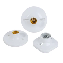 Portalampada a LED E27 portalampada rotondo Base portalampada a sospensione Base portalampada da parete industriale a soffitto