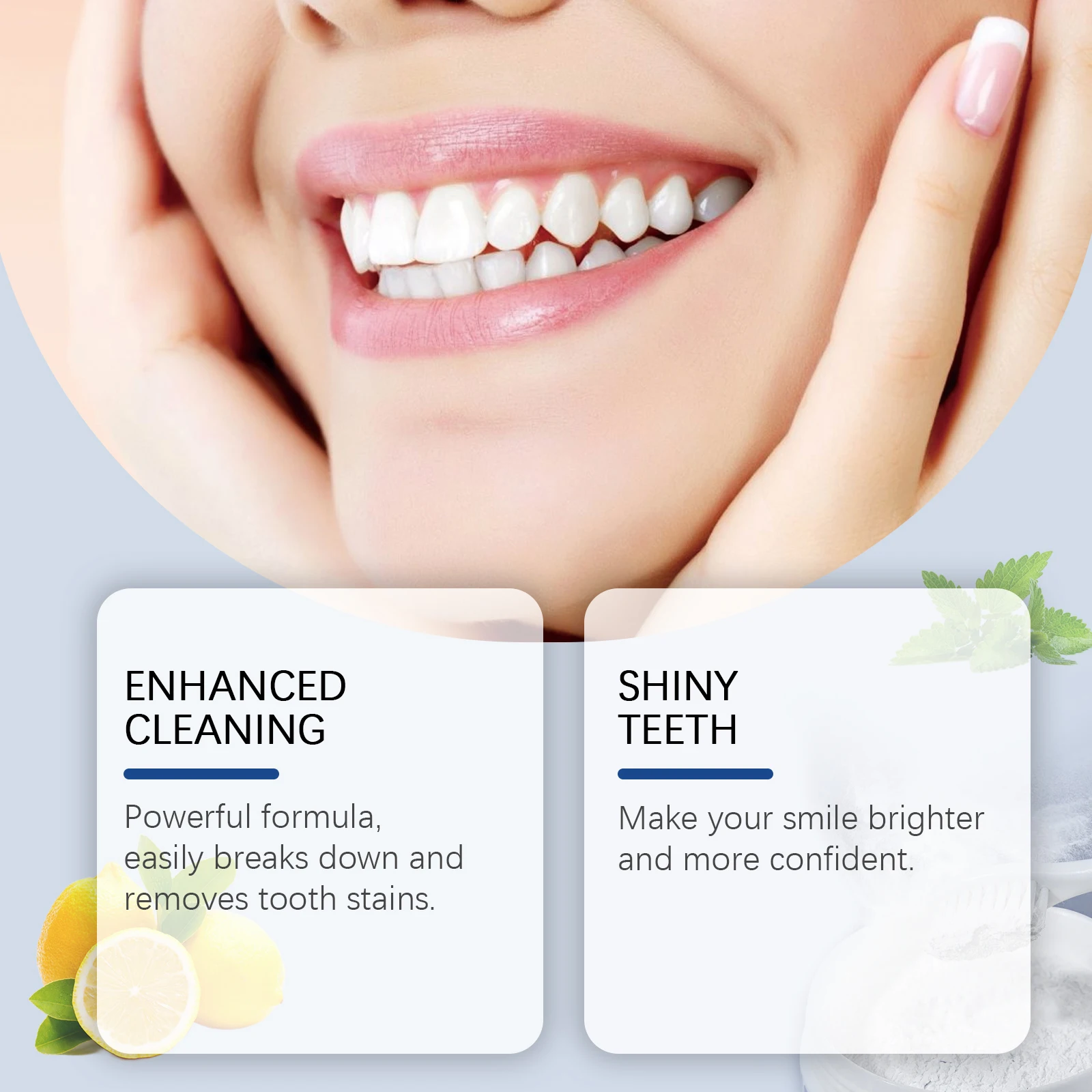 

Tooth Whitening Toothpaste Cleaning Oral Remove Bad Breath Bleach Teeth Restoration Mineral Powder Anti Caries Dental Brightener
