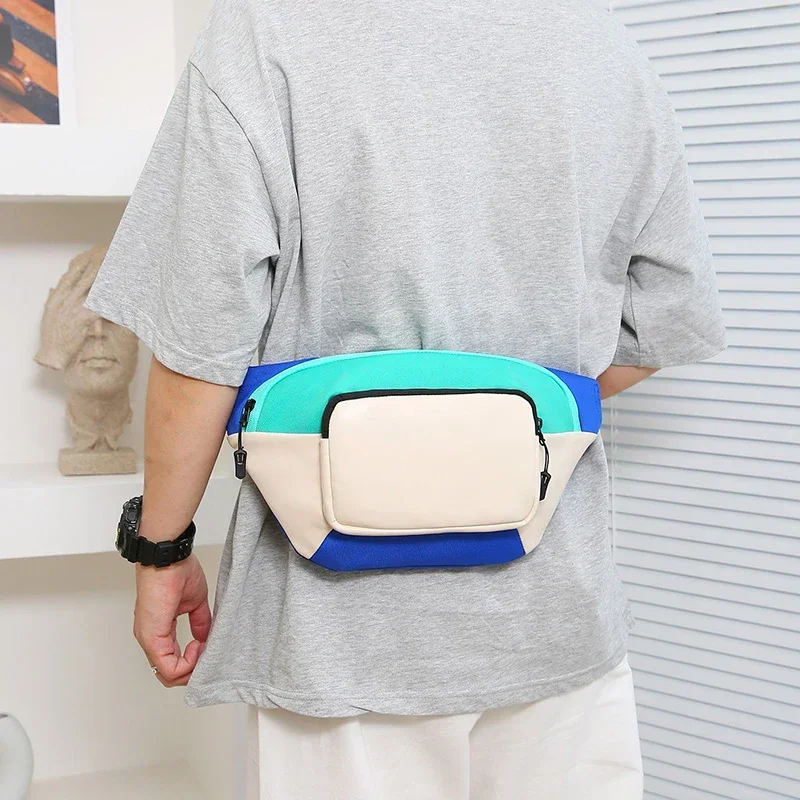 Nylon Waist Packs Ladies Bags on Sale 2023 High Quality Autumn High-capacity Patchwork  Waist Packs Leisure Versatile Pochete