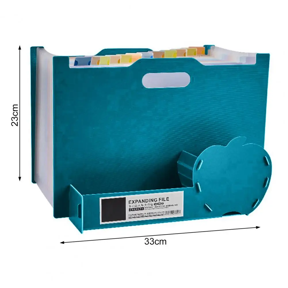 Pasta de arquivo com estojo destacável, Pacote De Órgão Vertical, Documento De Armazenamento De Papel De Exame, Material Estudante