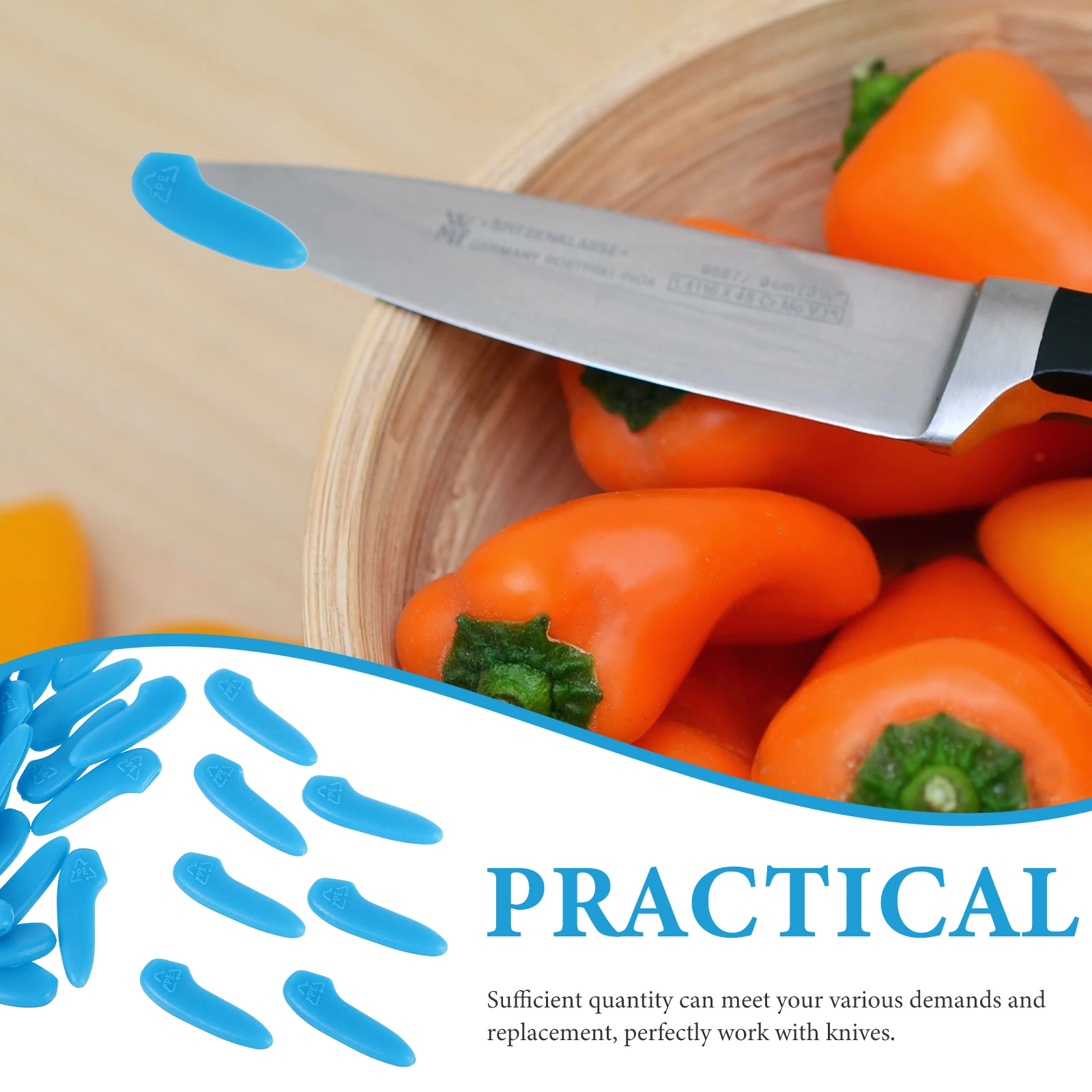 

Tip Guard Knife Protector Kitchen Covers Sleeves Finger Shield for Cutting Knives Protection with