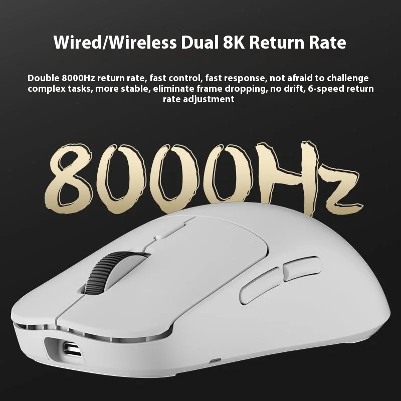 2024 New Skn Yinglong Wireless Mouse The Third Mock Examination Paw3950 Dual 8k Lightweight Bluetooth Game Mouse Office Gift