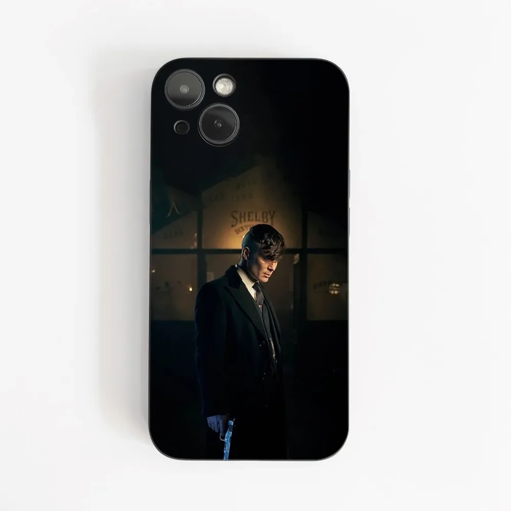 1pc Film P-Peaky B-Blinders Custodia per telefono in silicone morbido per IPhone 16 15 14 13 12 11 Plus Pro Max Plus