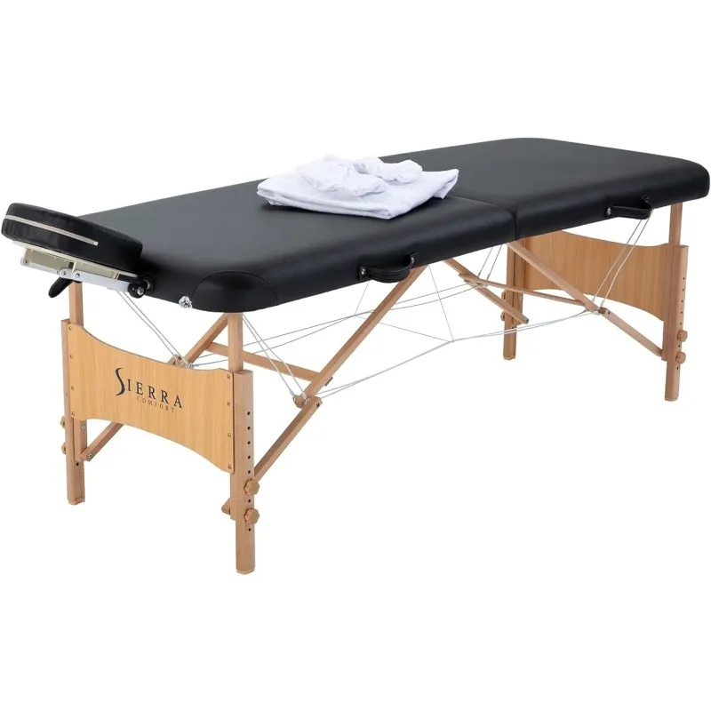 

SIERRA COMFORT All-Inclusive Portable Massage Table (Black), SC-901, 27.95"D x 72.05"W x 33.07"H