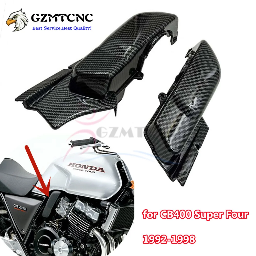 For Honda CB 400 SF CB400 Super Four 1992-1998 Carburetor Side Cover Carburetter Frame Guard Air Filter Cap Protector Fairing