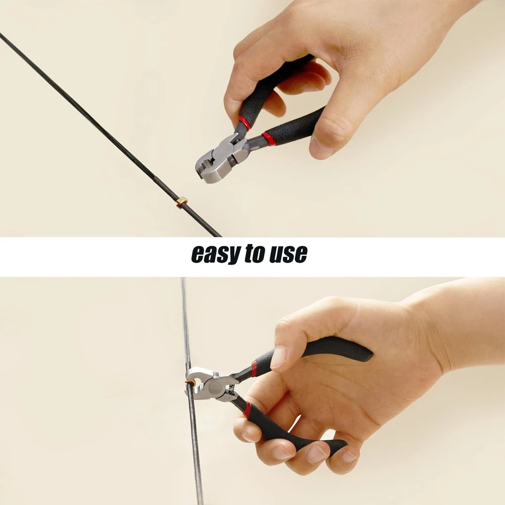 Archery Copper Button Pliers Bowstring Positioning Buckle Clip  Installation Pliers Bow and Arrow Hunting Shooting Accessories