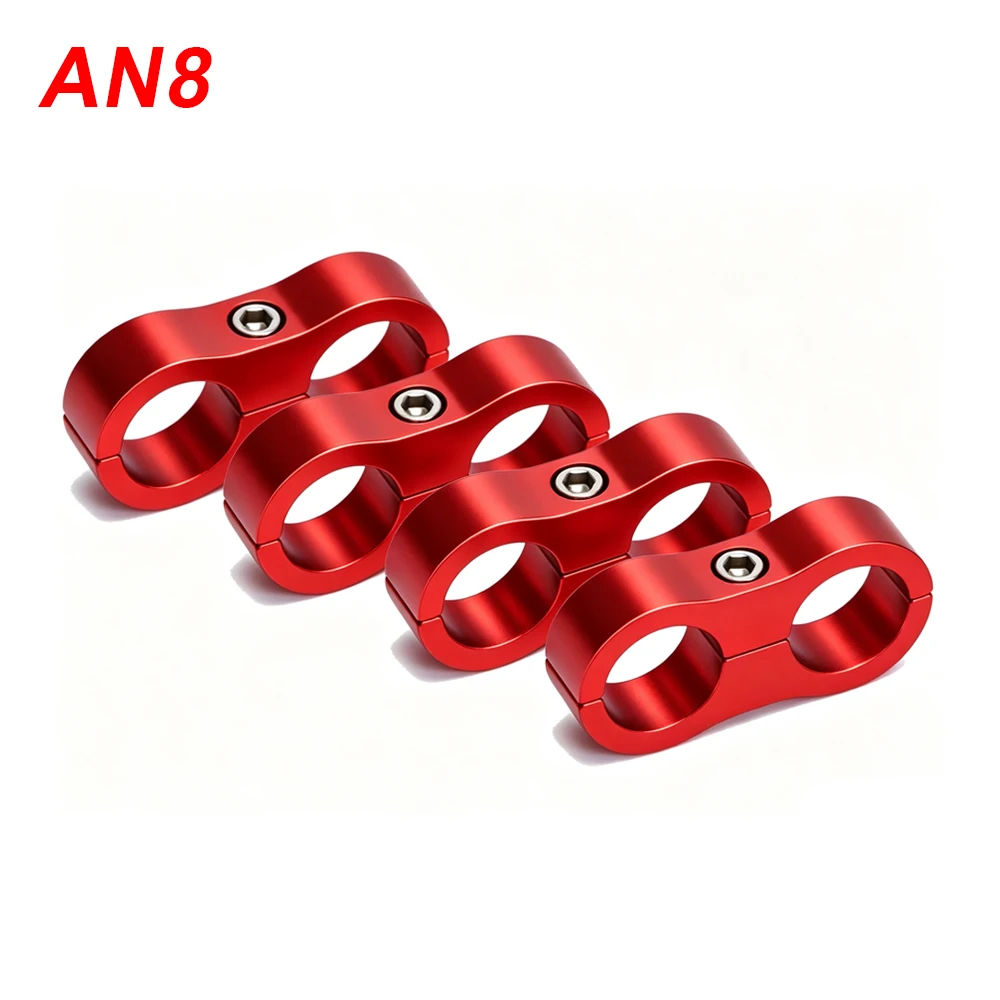 4-teiliges Aluminium-Leitungstrenner-Set Universeller Billet-Öl-, Kraftstoff- und Wasserschlauch-Trenner-Klemme Passend für AN4 AN6 AN8 AN10 – Detail 13