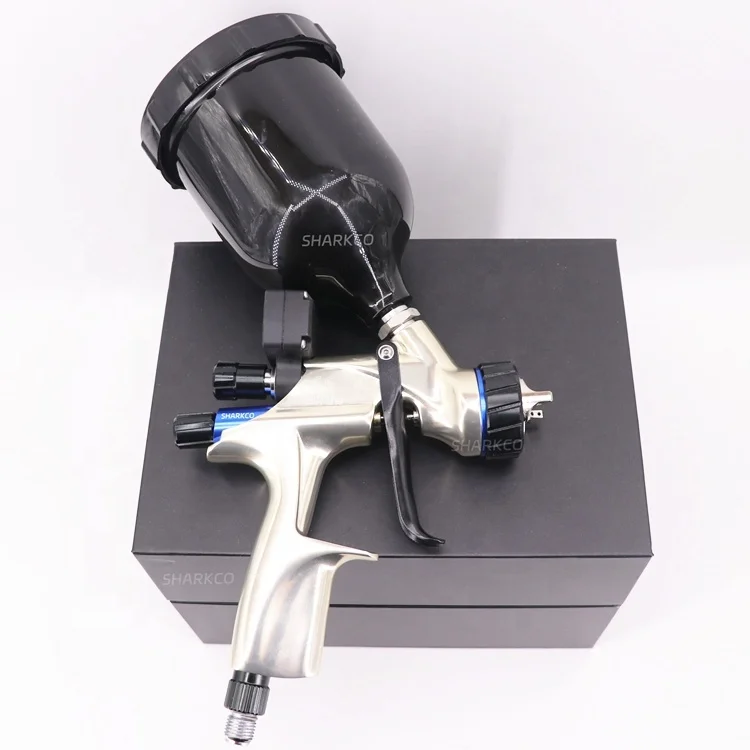 1.3mm Pressure Digital Readout Display Professional Auto Spray Gun Top Best Quality Autobody Car Auto Body Color Paint Spray Gun