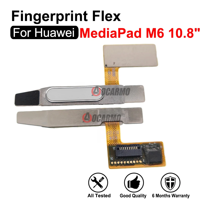 For Huawei MediaPad M6 10.8inch Home Button Fingerprint Sensor Flex Cable Repair Replacement Parts