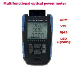 Compteur de puissance optique multifonctionnel, 1577nm, test de fibre optique, machine tout-en-un avec test de réseau, 15mW, VFL, éclairage LED OPM