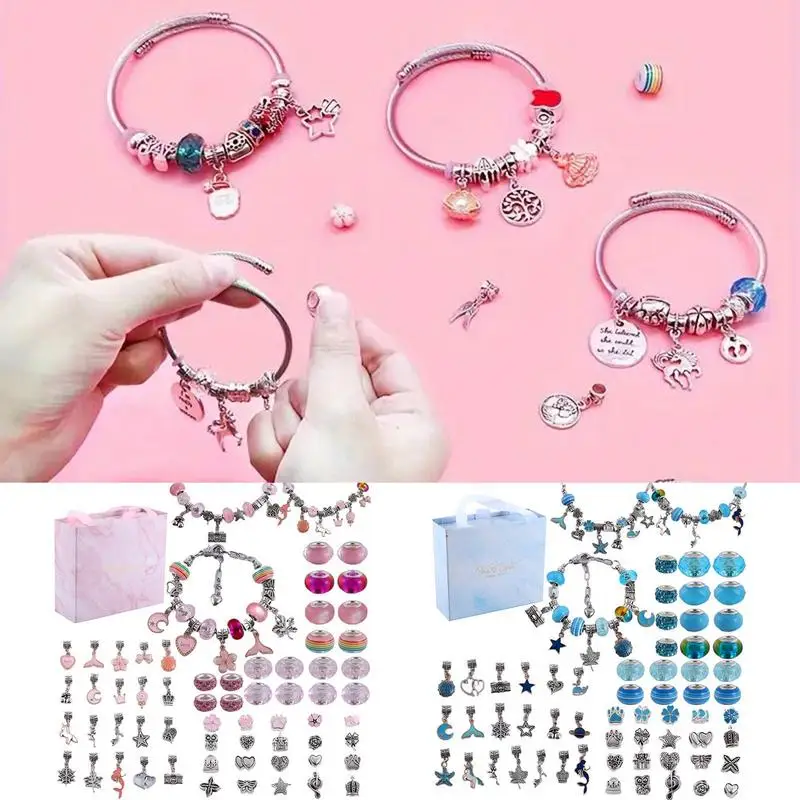 Kit de fabrication de bracelets de perles pour filles, bracelet exécutif, fabrication de ficelles, bijoux polyvalents, enfants