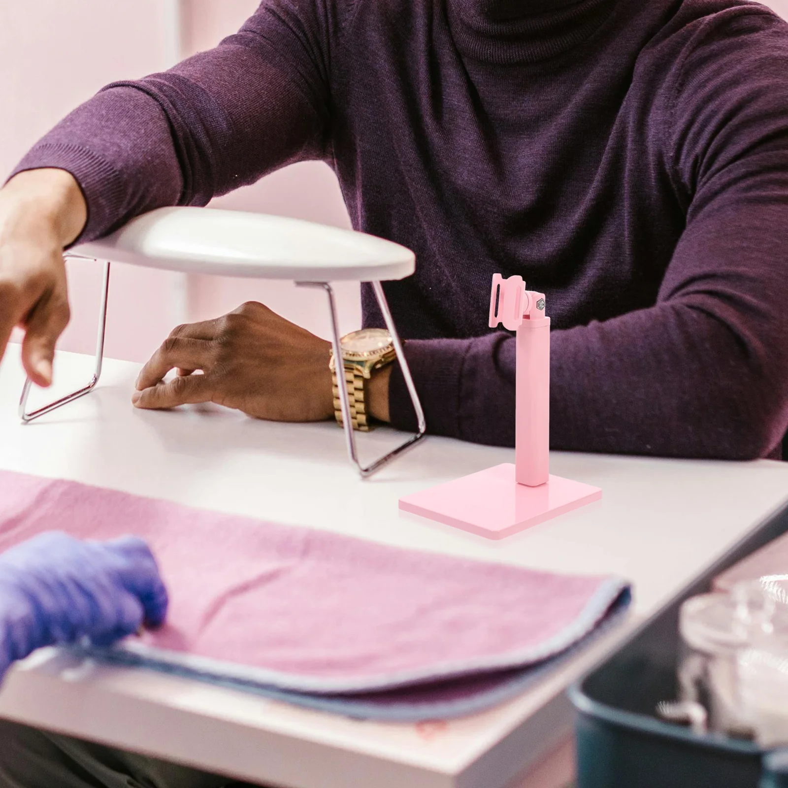 Support de lampe Portable Abs manucure support de séchage pour Uv Gel vernis sèche support de lumière Nail Art vernis à ongles sèche support de lumière