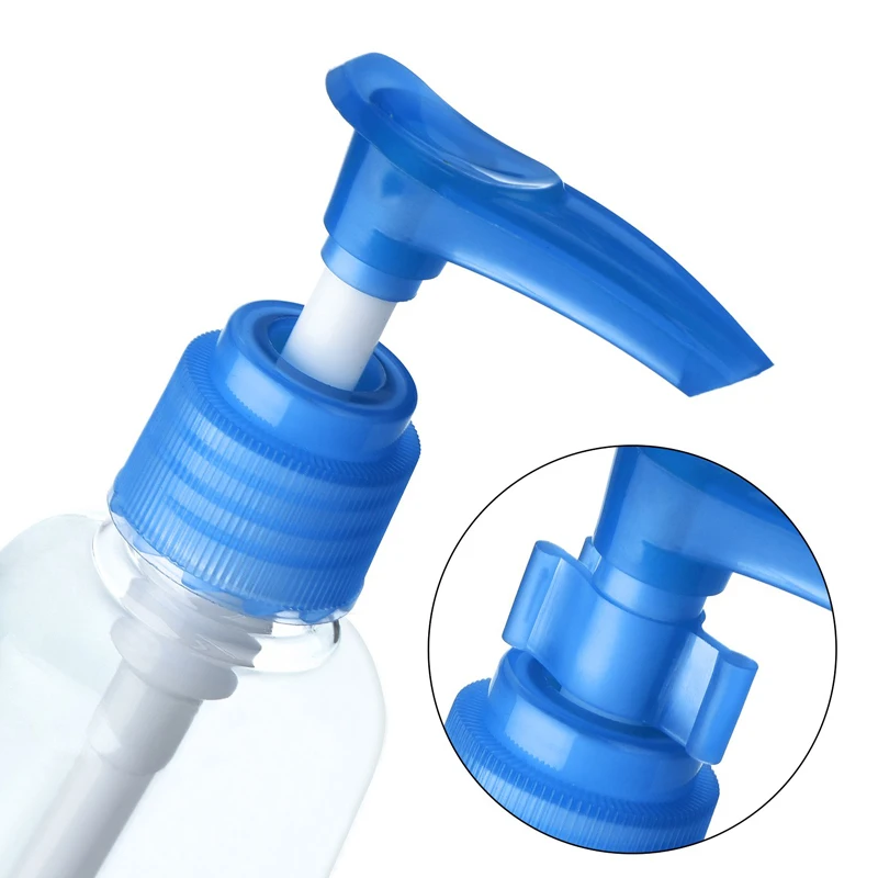 5Pcs 30ml/50ml/100ml Empty Plastic Transparent Travel Bottles Pump Bottle Lotion Dispenser Containers For Shampoo Liquid Soap