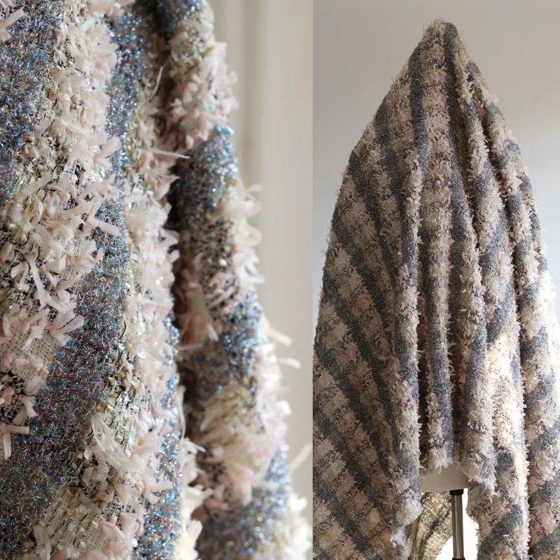 

Drape Soft French Style Fashion Fabric for Three Dimensional Sense Dress Set Coat Bag Design Cloth Diy Per Meter Sewing Material