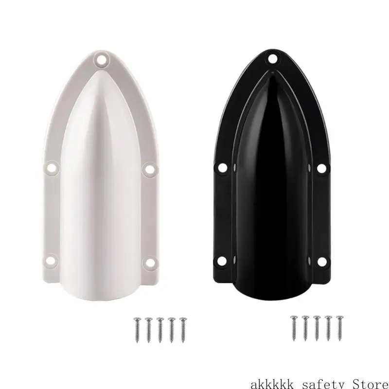 

XXFF Clam Shell Vent Cover Marine Cable Vent Cover Clamshell Vent with Mounting Screws Easy Installation Marine Wire Cover