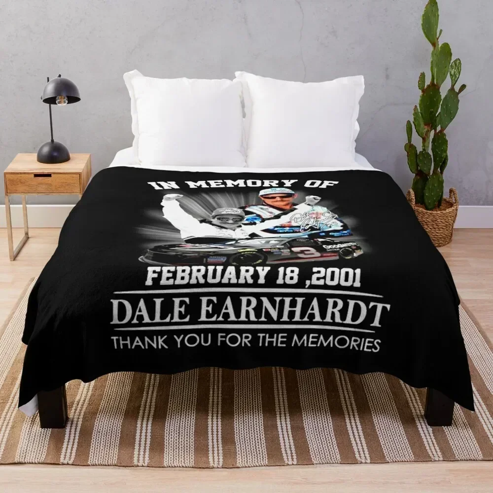 

In Memory Of Dale Earnhardt Throw Blanket Fluffy Cozy Throw Blanket for Home Decor