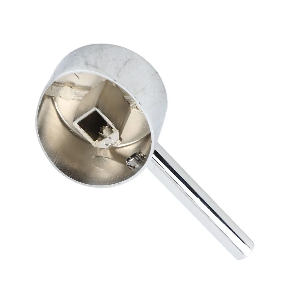 Zinc Alloy Faucet Handle 45mm Valve Core Hot Cold Water Faucet Handle Replacement Single Lever Chrome Finish Water Tap Handle