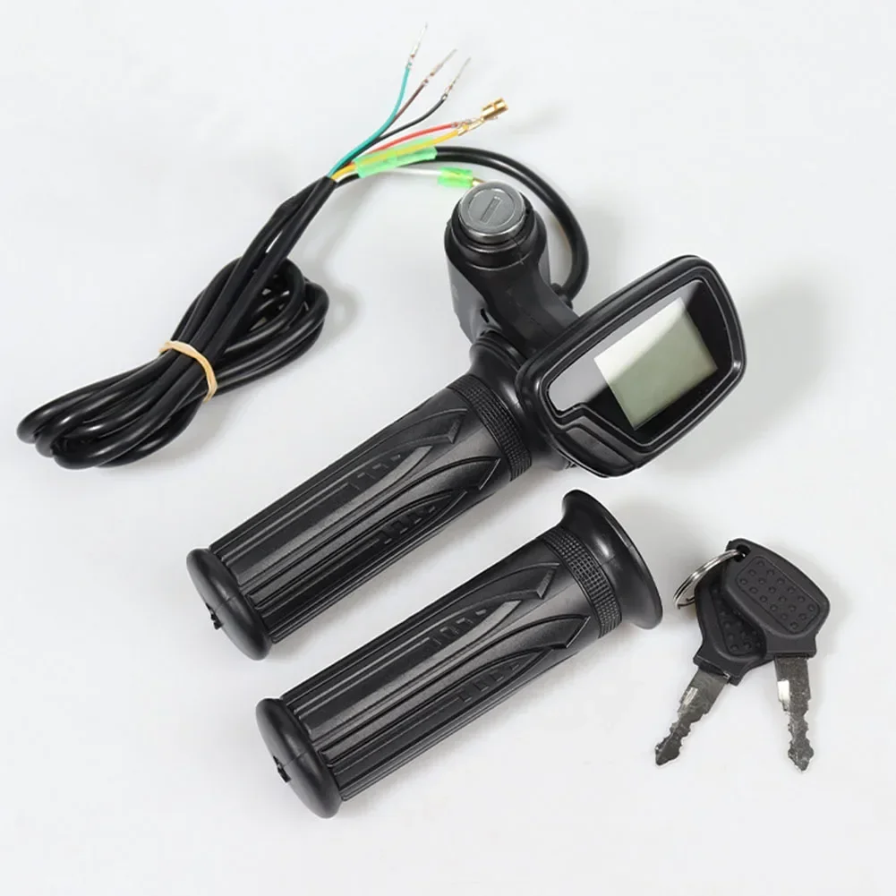 

5pin Hall Throttle 48V Scooter Throttle Voltage Display 22mm Installation Diameter Battery Level Display ABS Material