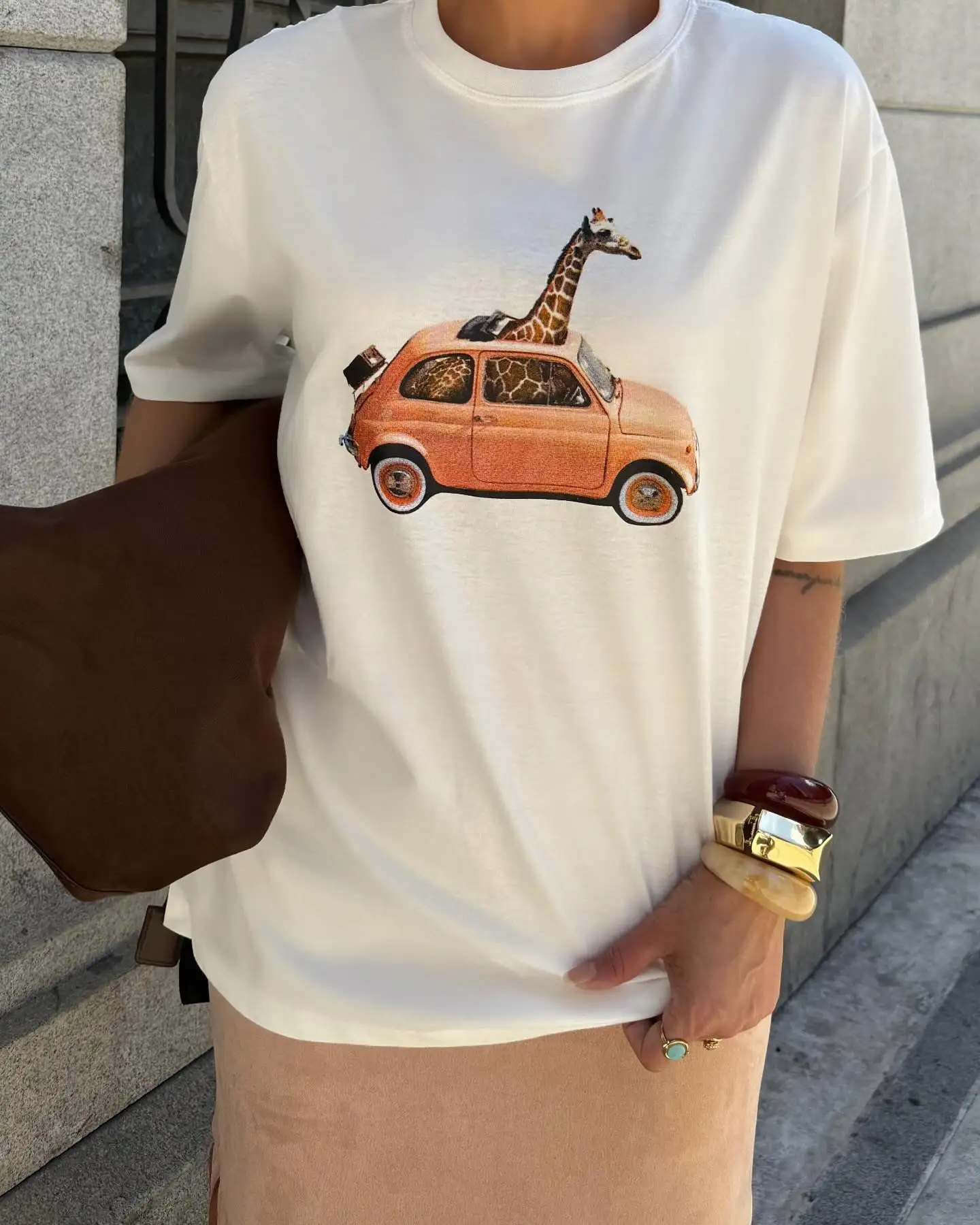 

Harajuku оверсайз женские летние новые футболки с рисунком жирафа готические топы Y2k одежда повседневная уличная одежда пара готическая женская одежда