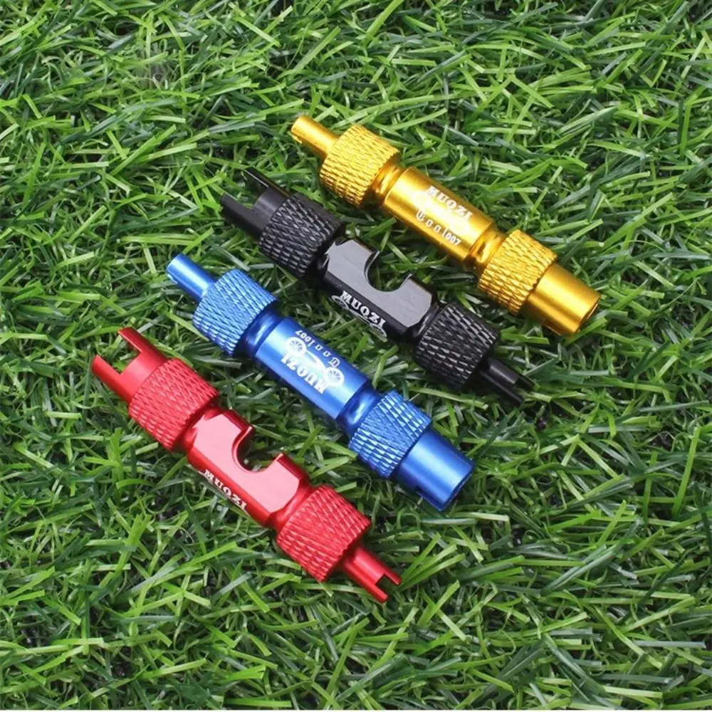 Aluminum Alloy Multifunction Tire Nozzle Wrench Multifunction Double-head Tire Nozzle Installation Spanner Extension Rod