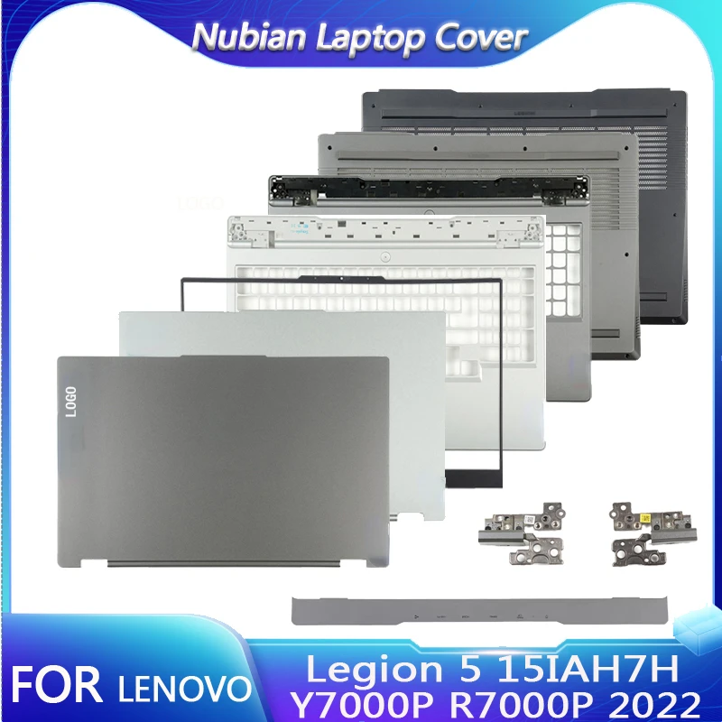 New For Lenovo Y7000P R7000P 2022 Legion 5 15IAH7H Laptop Accessories Lcd Back Cover/Front Bezel/Palmrest/Bottom/Hinges Silvery