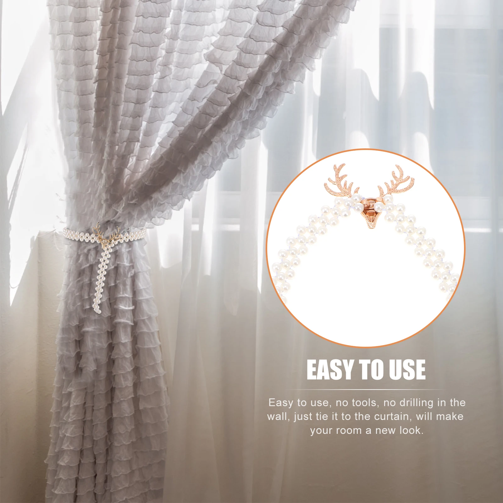 

2PCS Aluminum Tiebacks Decor Window Curtain Tie Buckles Buckle Hardware Window Curtain Buckles Curtains