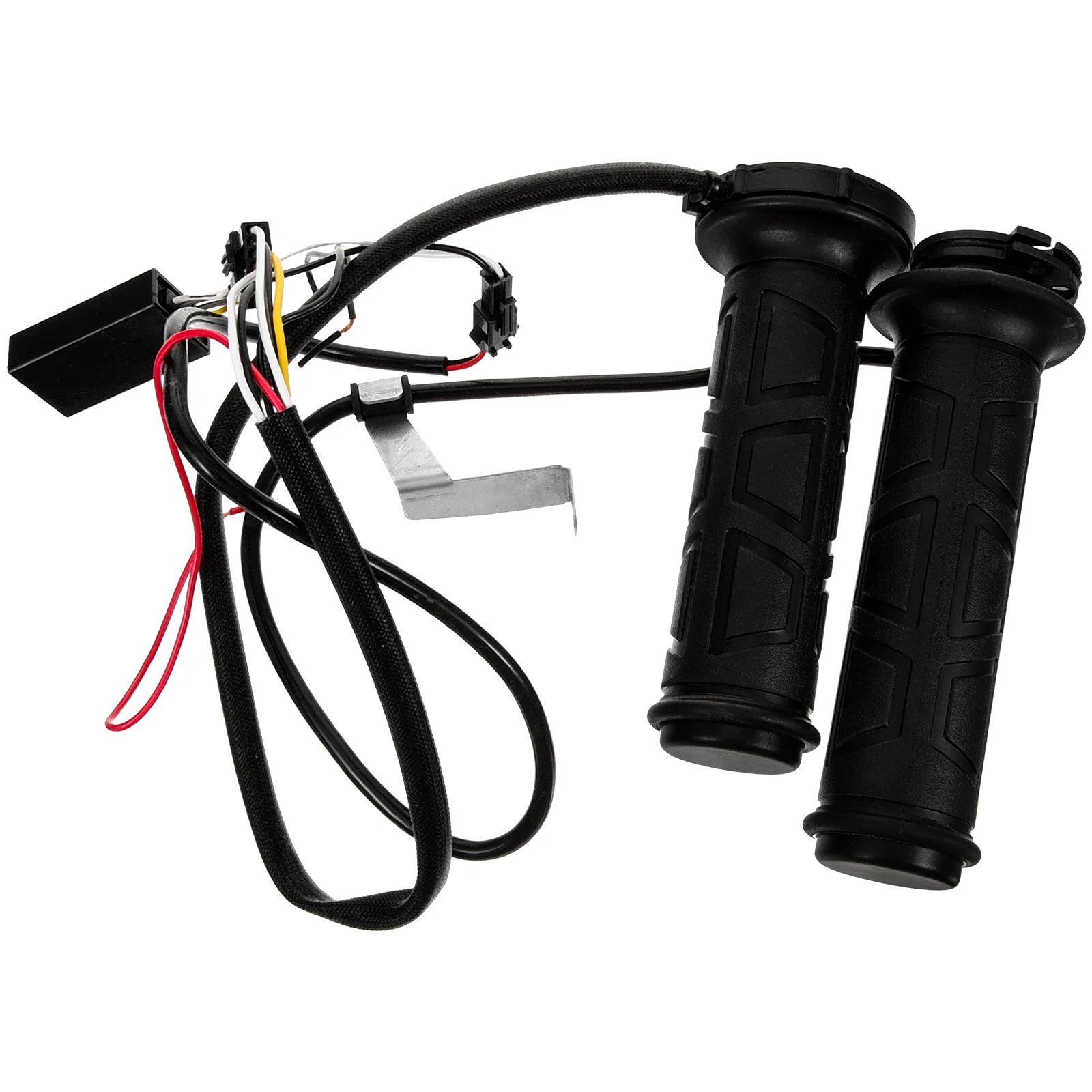 مقابض تسخين الدراجة النارية، ملحقات الدراجة النارية، مقود مجدد ساخن، مقود أسود #4