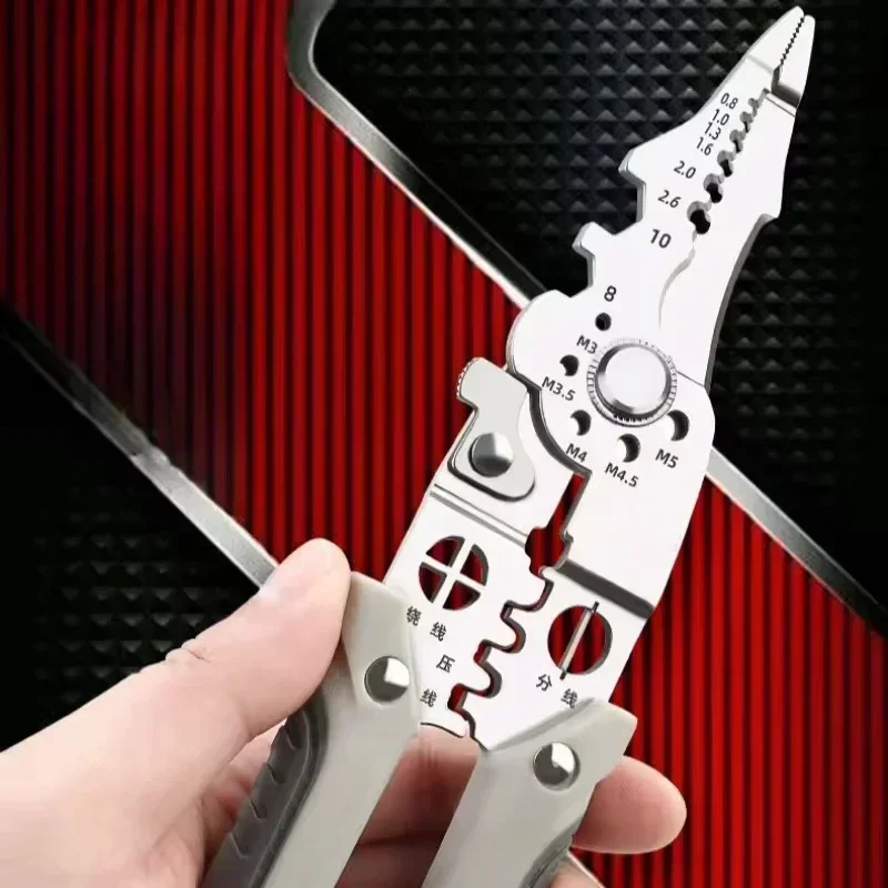 Multi Functional Electrician Pliers for Wire Splitting and Stripping Specialized for Electricians Crimping Tool Multi Tool Tools