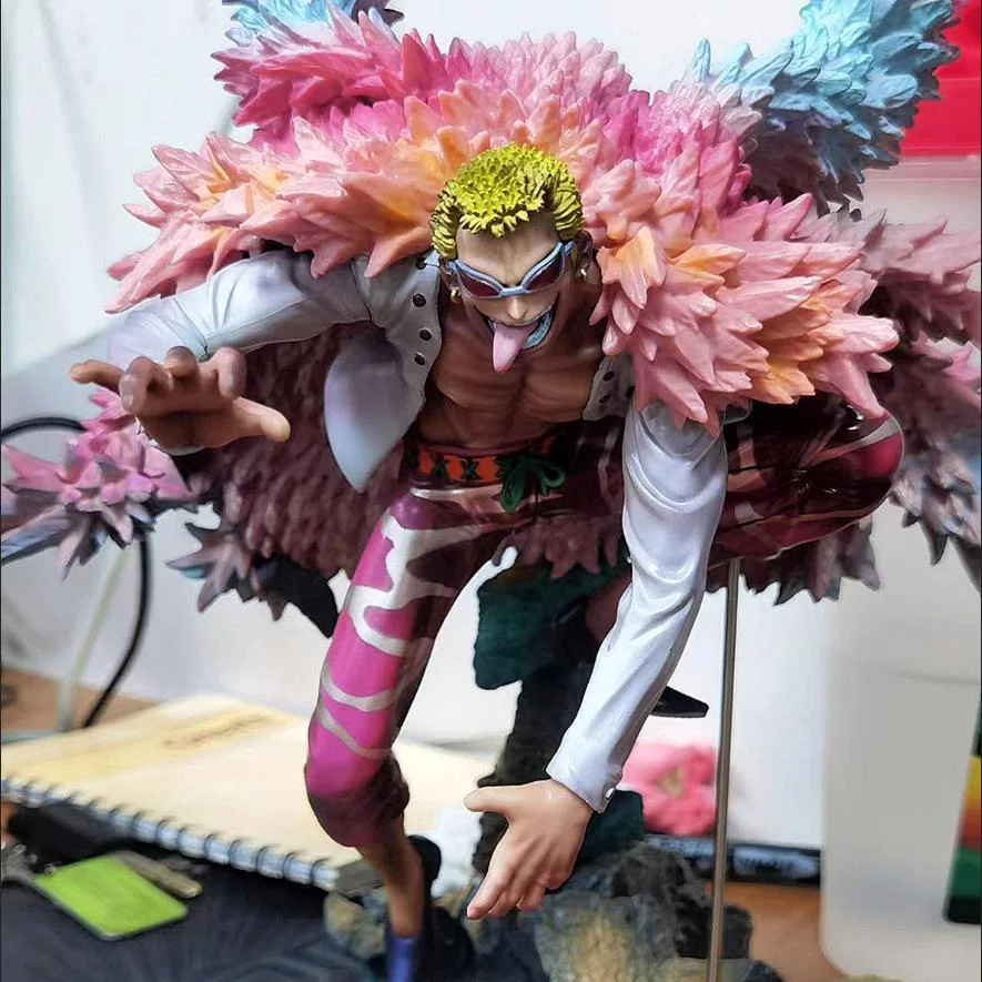 One Piece Anime Donquixote Doflamingo Portrait of Pirates Action Figure PVC Model Doll Collection Decoration Toys for Kids Gift