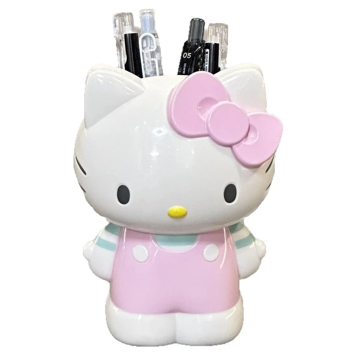 Nuevo soporte para bolígrafo Hello Kitty Melody, modelo de figuras de Anime, caja de almacenamiento de escritorio, papelería Hellokitty, caja organizadora de brochas de maquillaje, regalos