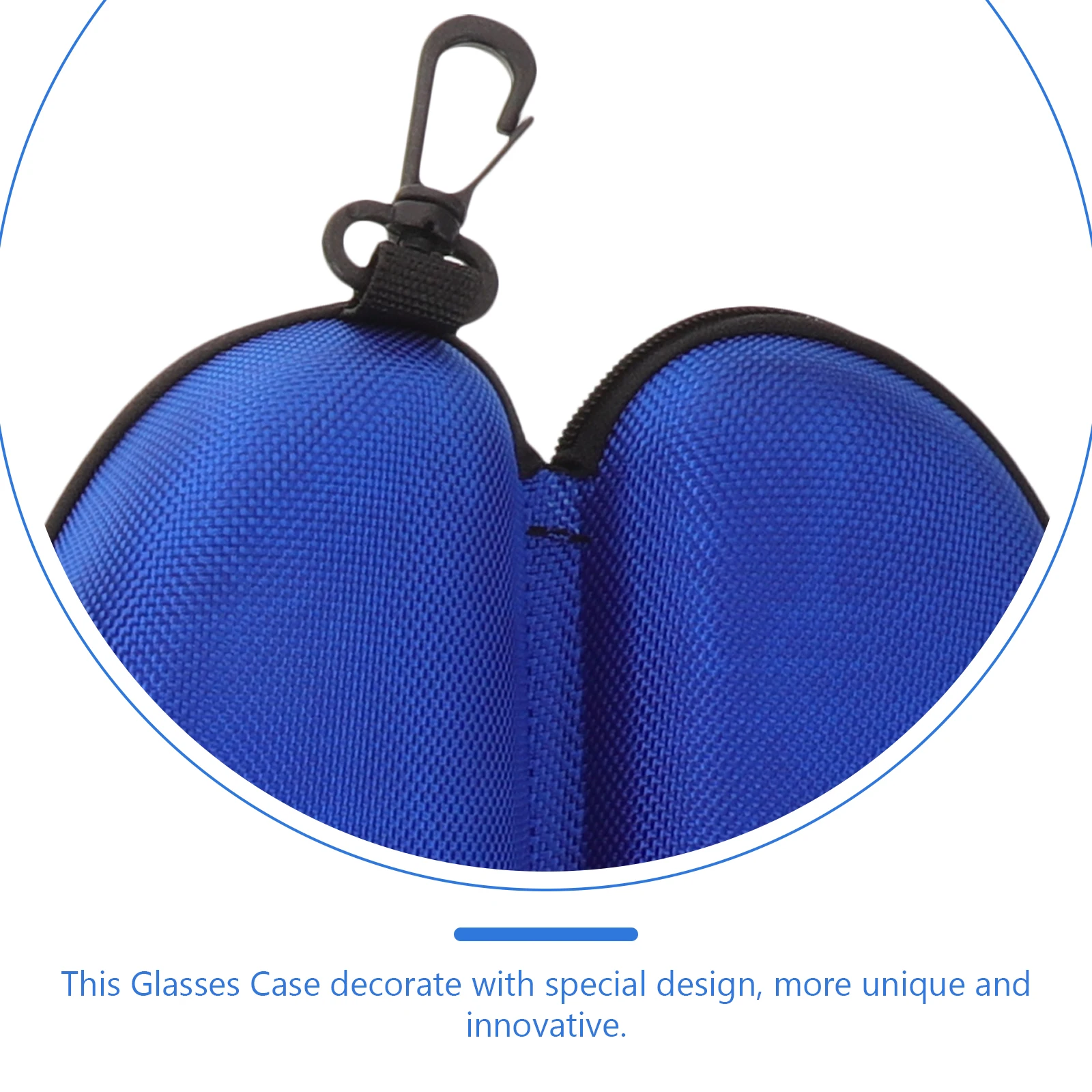 

3pcs Eyeglasses Case Portable EVA Sunglasses Holder Practical Zipper Anti Pressure Outdoor Glasses Box For Protection