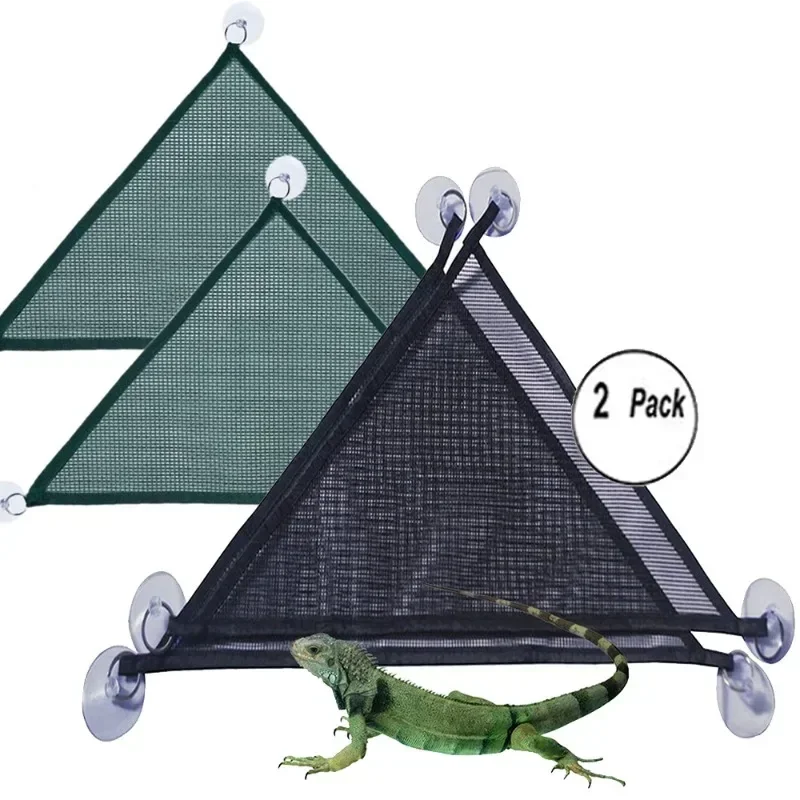 Reptile Hammock Lounger Ladder Accessories Set for Large Small Bearded Dragons Anole Geckos Lizards or Snakes Reptile Accessorie