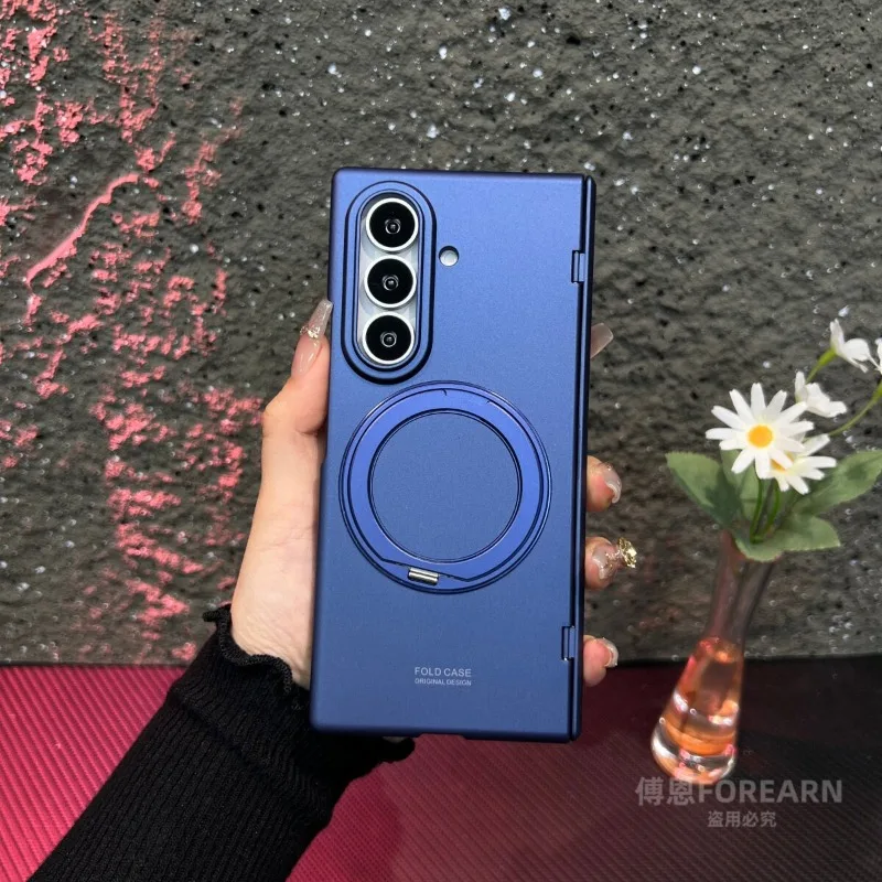 For Samsung Galaxy Z Fold 8 Ultra Case Magnetic 360° Ring All Inclusive Phone Cover Equipped With Tempered Glass Film Shell