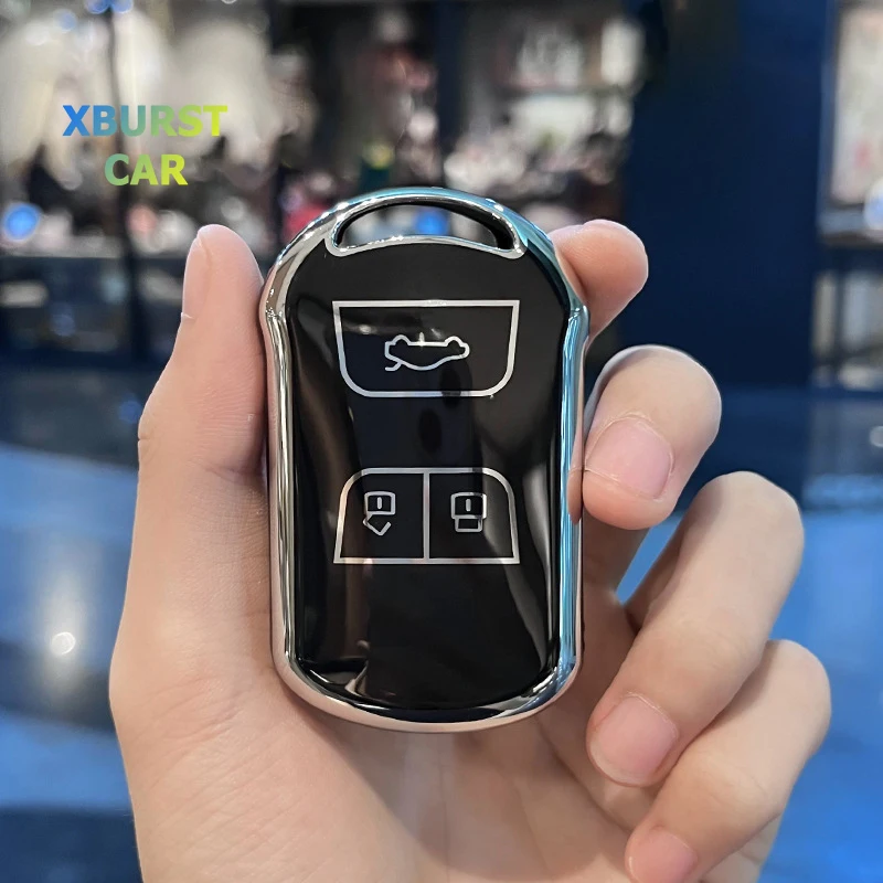 

3 Buttons Auto Shell Fob Holder Protector for Chery Tiggo 4 3 GX Arrizo 5 Tiggo 7 8 TPU Remote Key Case Cover Accessories