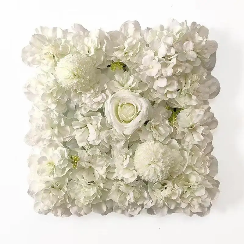 Panneau mural de fleurs artificielles réutilisable, fond floral rose pour la décoration de la maison, de la chambre, de la réception de mariage, de la fête