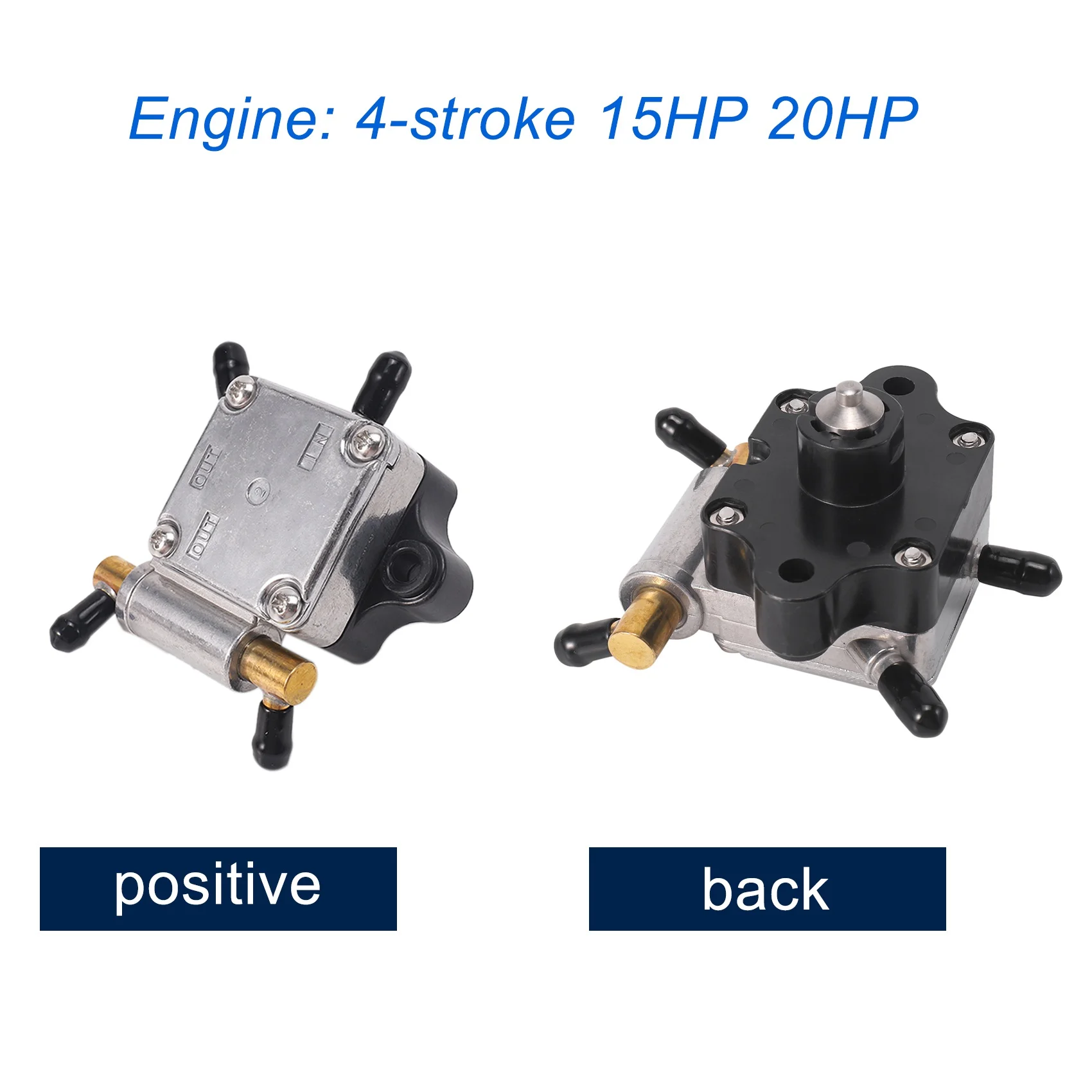 A67F-Boat Engine 6AH-24410-00 Fuel Pump Assy for Yamaha Outboard 4-Stroke 15HP 20HP Outboard Motor